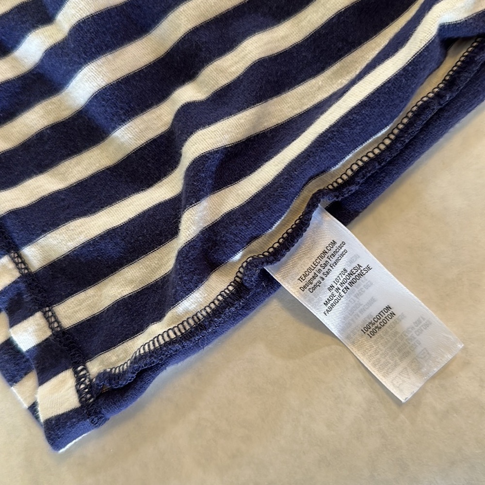 Tea Collection Dress, blue and white stripes - Picture 5 of 5